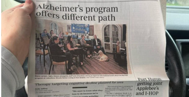 Featured in The Times Herald: A Different Path for Alzheimer&rsquo;s Care at Lakeshore Woods