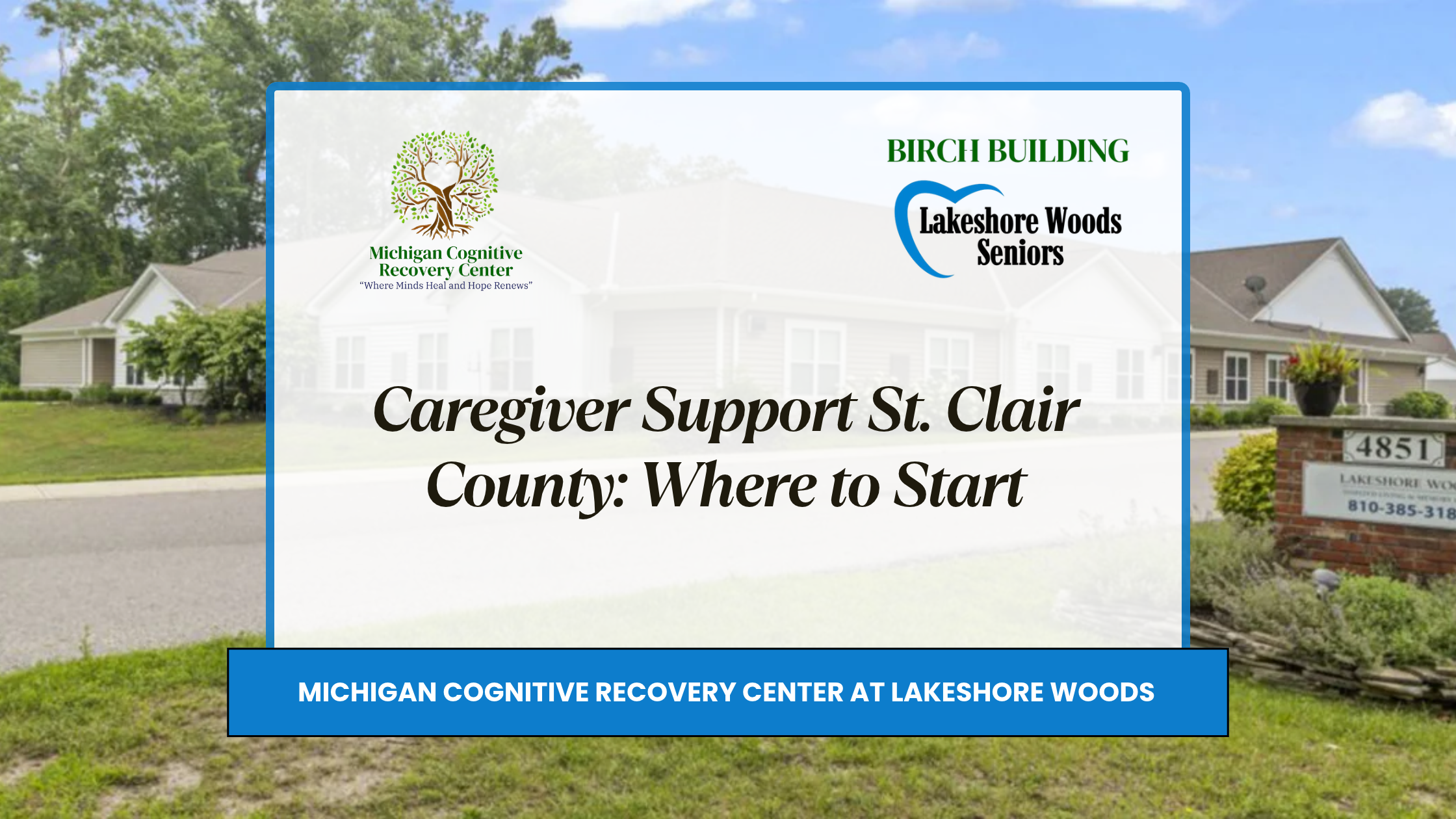 Caregiver Support St. Clair County: Where to Start